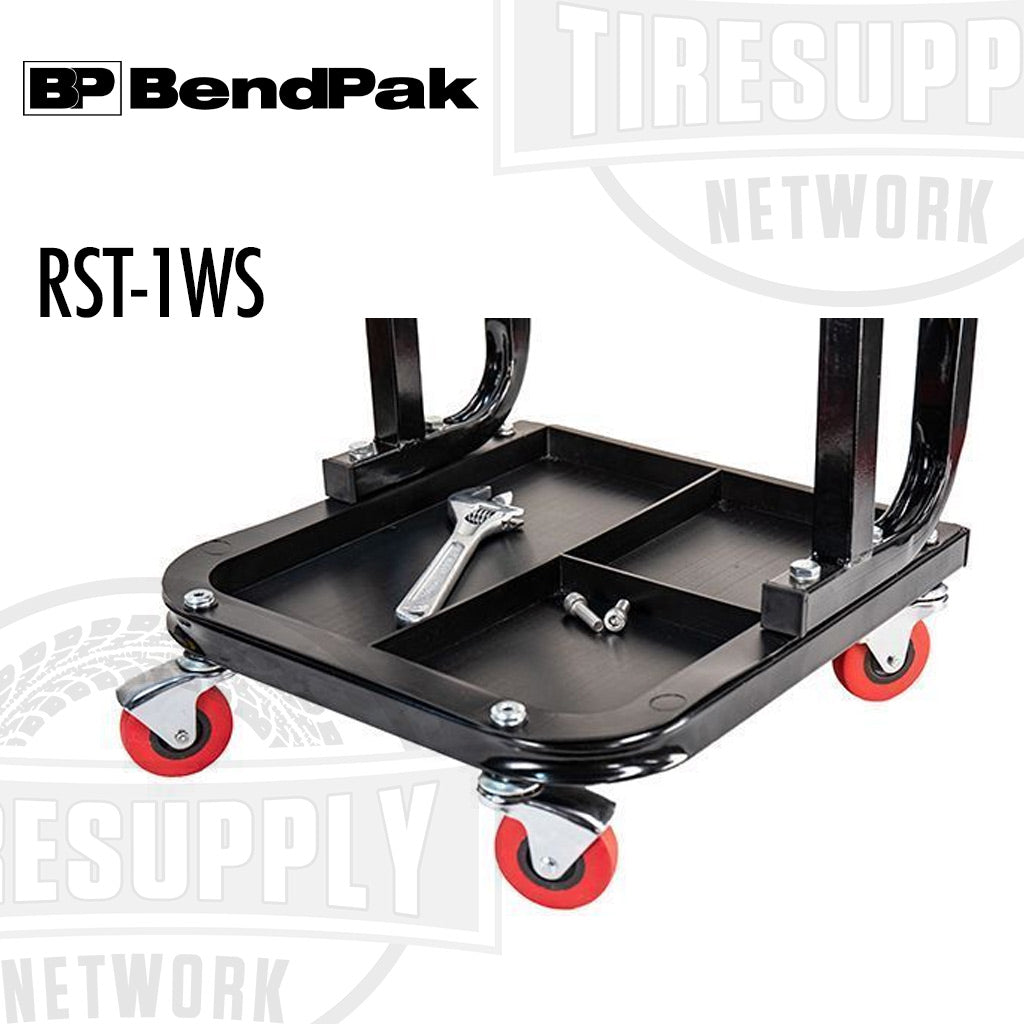 BendPak | Ranger RST-1WS Padded Mechanic’s Rolling Work Seat with Tool Tray (5150514)