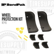 BendPak wheel protection kit with black and yellow components on a white background 5150585