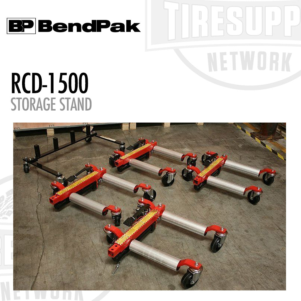 BendPak Ranger RCD-1500 | GoCart Storage Stand for RCD-1500 & RCD-1500EX Car Dollies, Stores 4 Units