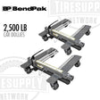 BendPak car dollies with 2,500 LB capacity on a white background. 5150625
