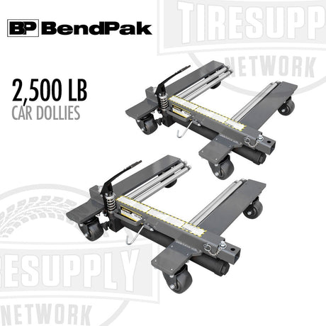 BendPak car dollies with 2,500 LB capacity on a white background. 5150625