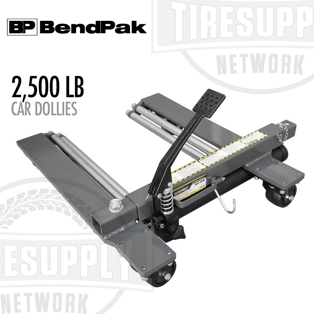 BendPak Ranger RCD-2500 | GoCart Mobile Wheel Jack Car Dollies, Set of 2, 2500-lb Capacity