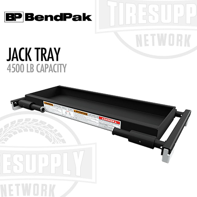 BendPak jack tray with 4500 lb capacity on a white background