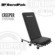 Black MAXJAX creeper with 'BendPak' branding on a white background. 5160119