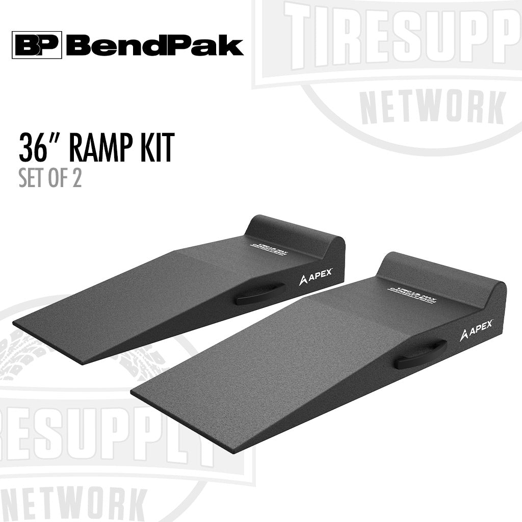 BendPak 5174139 | APEX AR-340-95-GR | 36" Lightweight Foam Garage Ramp Kit - Set of 2
