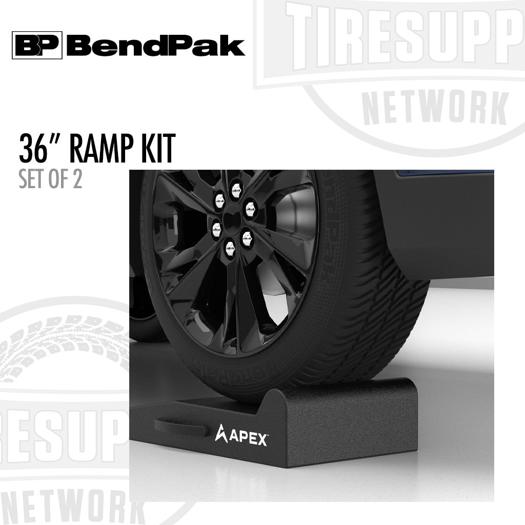 BendPak 5174139 | APEX AR-340-95-GR | 36" Lightweight Foam Garage Ramp Kit - Set of 2