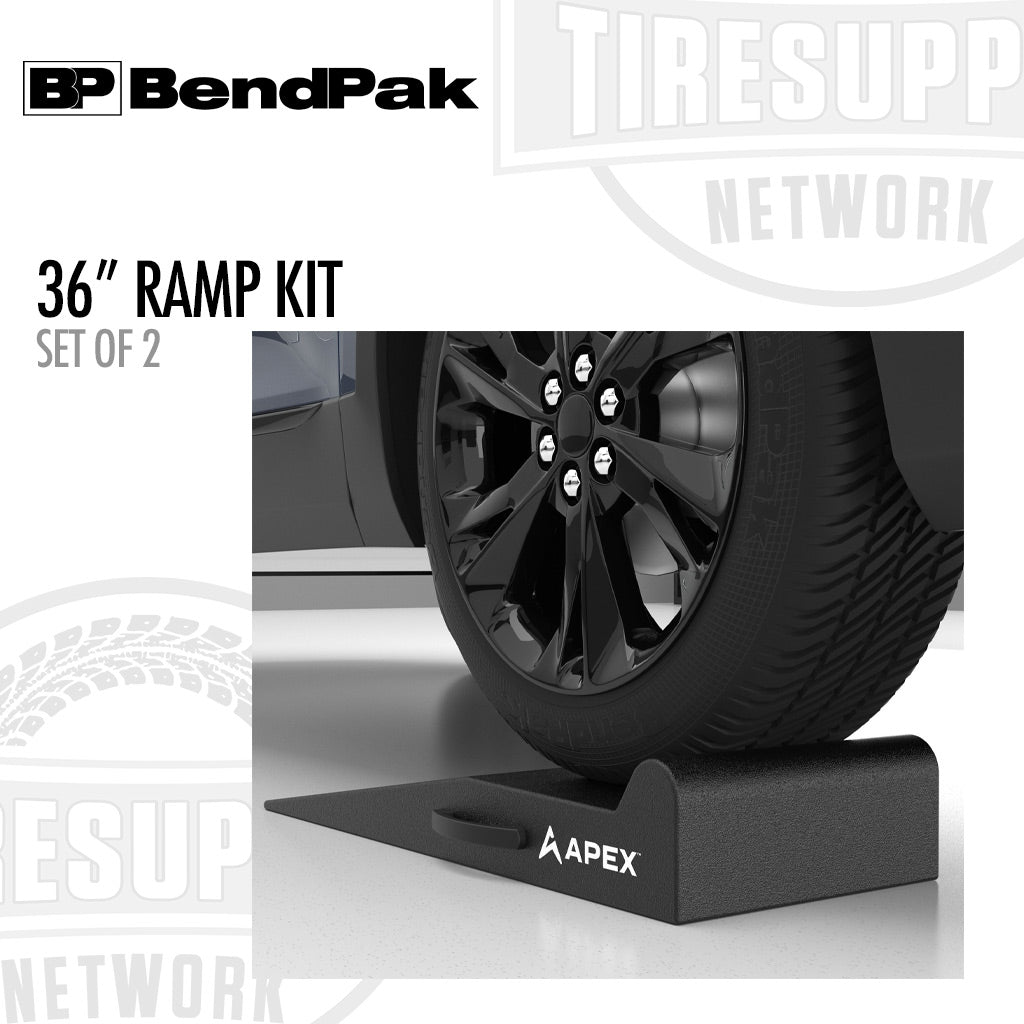 BendPak 5174139 | APEX AR-340-95-GR | 36" Lightweight Foam Garage Ramp Kit - Set of 2