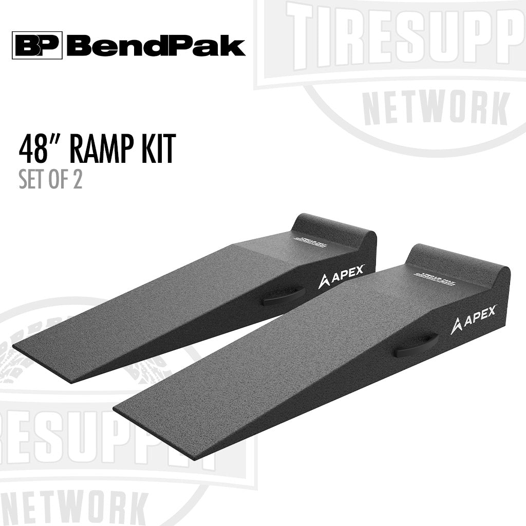 BendPak 5174146 | APEX AR-460-95-GR | 48" Lightweight Foam Garage Ramp Kit - Set of 2