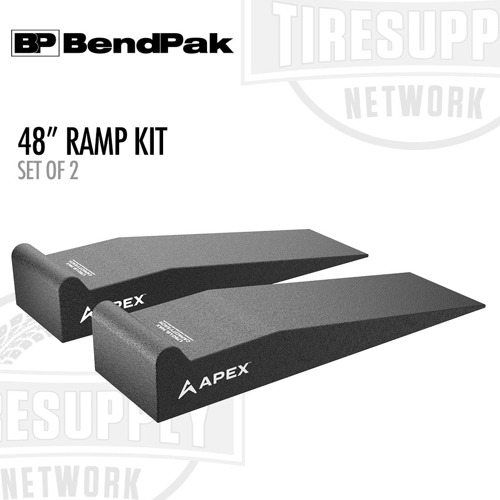 BendPak 5174146 | APEX AR-460-95-GR | 48" Lightweight Foam Garage Ramp Kit - Set of 2