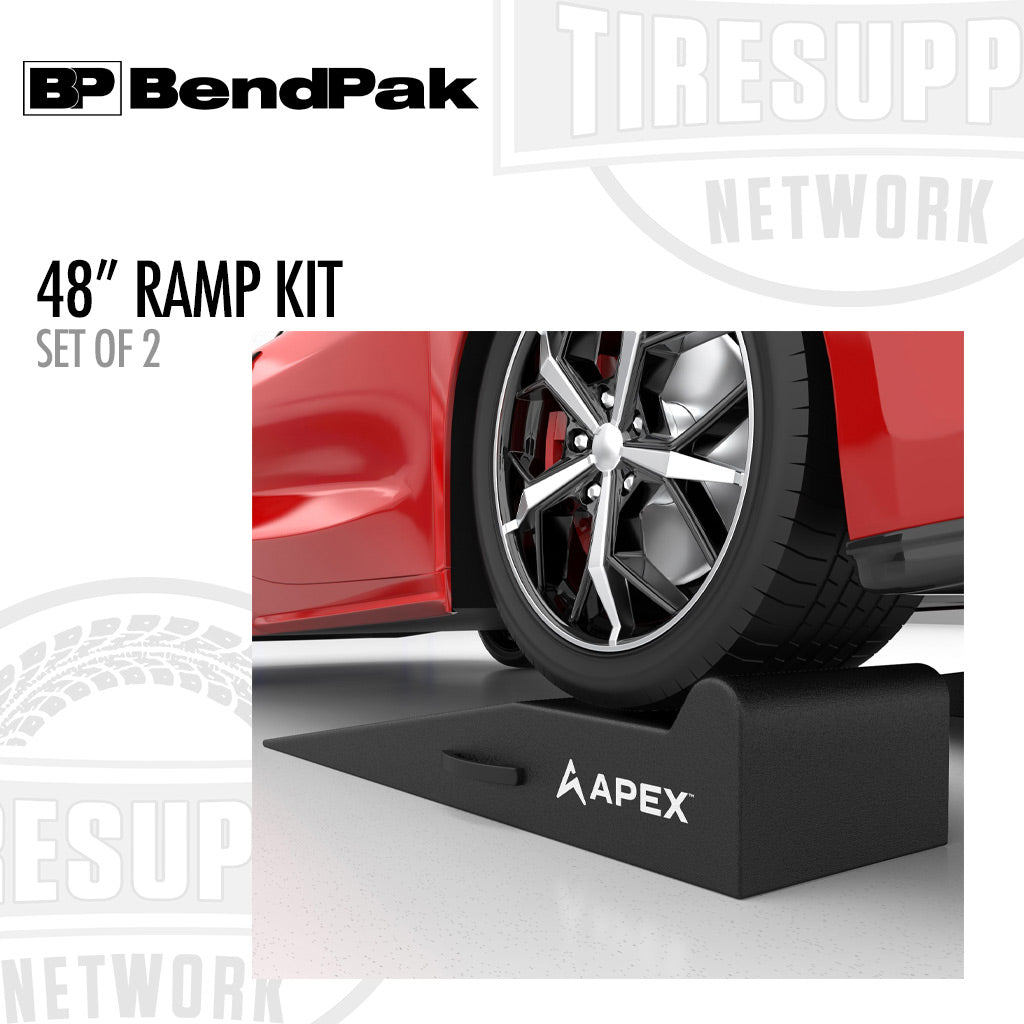 BendPak 5174146 | APEX AR-460-95-GR | 48" Lightweight Foam Garage Ramp Kit - Set of 2