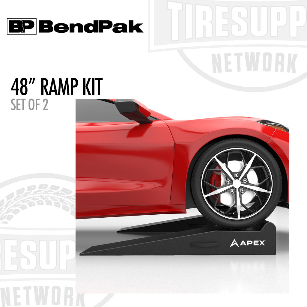 BendPak 5174146 | APEX AR-460-95-GR | 48" Lightweight Foam Garage Ramp Kit - Set of 2