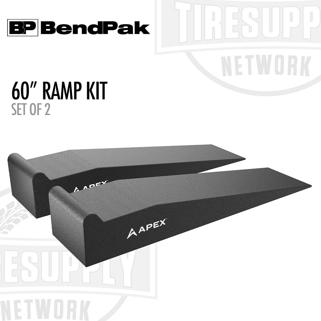 BendPak 5174158 | APEX AR-580-95-GR | 60" Lightweight Foam Garage Ramp Kit - Set of 2