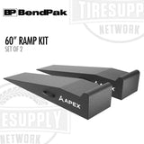 BendPak 5174158 | APEX AR-580-95-GR | 60" Lightweight Foam Garage Ramp Kit - Set of 2