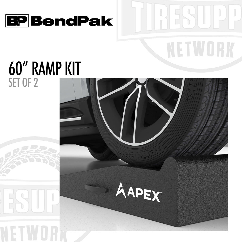 BendPak 5174158 | APEX AR-580-95-GR | 60" Lightweight Foam Garage Ramp Kit - Set of 2