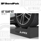 BendPak 5174158 | APEX AR-580-95-GR | 60" Lightweight Foam Garage Ramp Kit - Set of 2