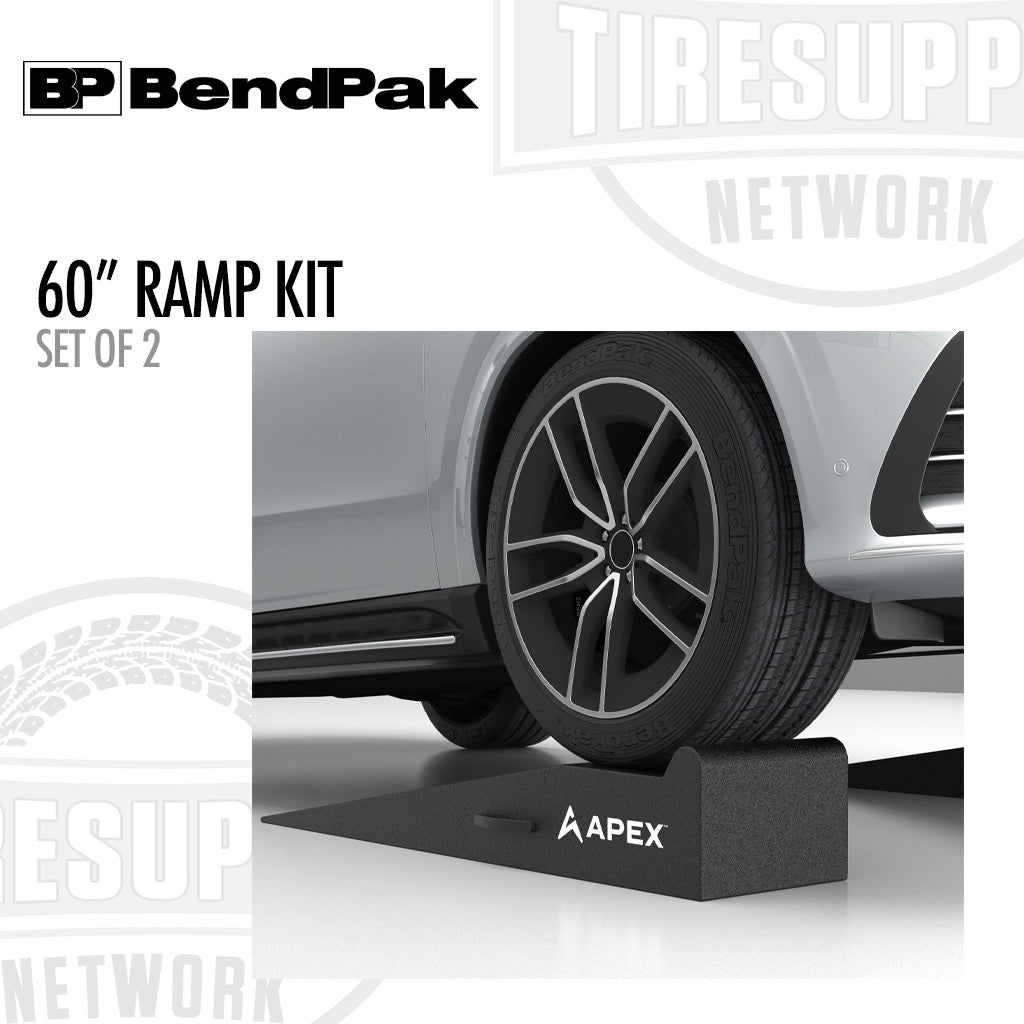 BendPak 5174158 | APEX AR-580-95-GR | 60" Lightweight Foam Garage Ramp Kit - Set of 2