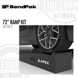 BendPak 5174162 | APEX AR-610-95-GR | 72" Lightweight Foam Garage Ramp Kit - Set of 2
