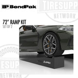 BendPak 5174162 | APEX AR-610-95-GR | 72" Lightweight Foam Garage Ramp Kit - Set of 2