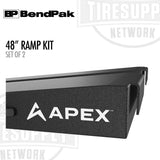 BendPak 5174172 | APEX AR-45-57-LR | 48" Lightweight Foam 4-Post Ramp Kit - Set of 2