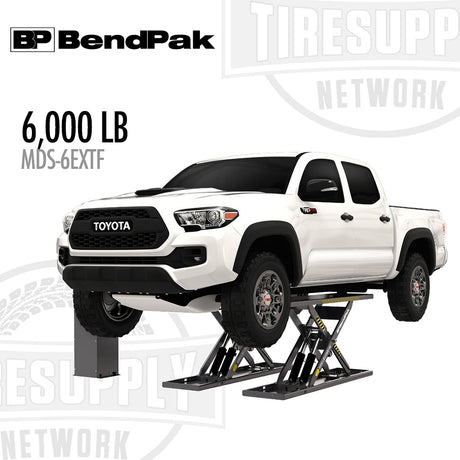 BendPak 5175151, MDS-6EXTF, open center flush mount mid rise scissor lift, 6000 lb capacity