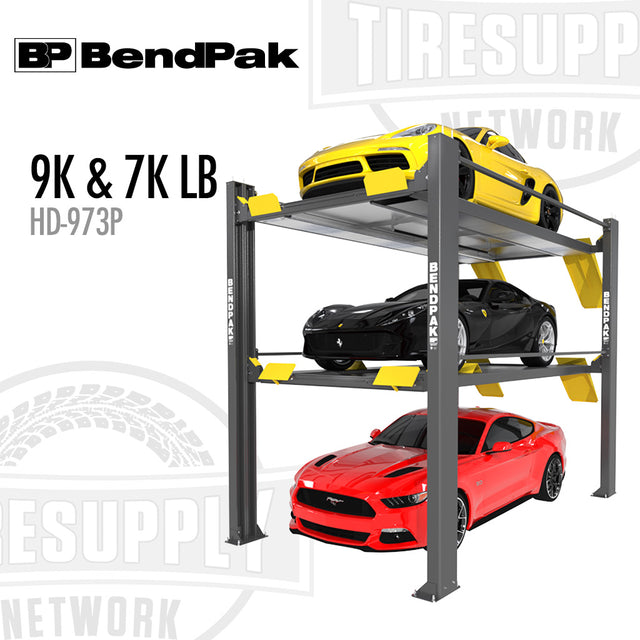 BendPak 5175238 4 post lift high rise tri level 7000 or 9000 lb