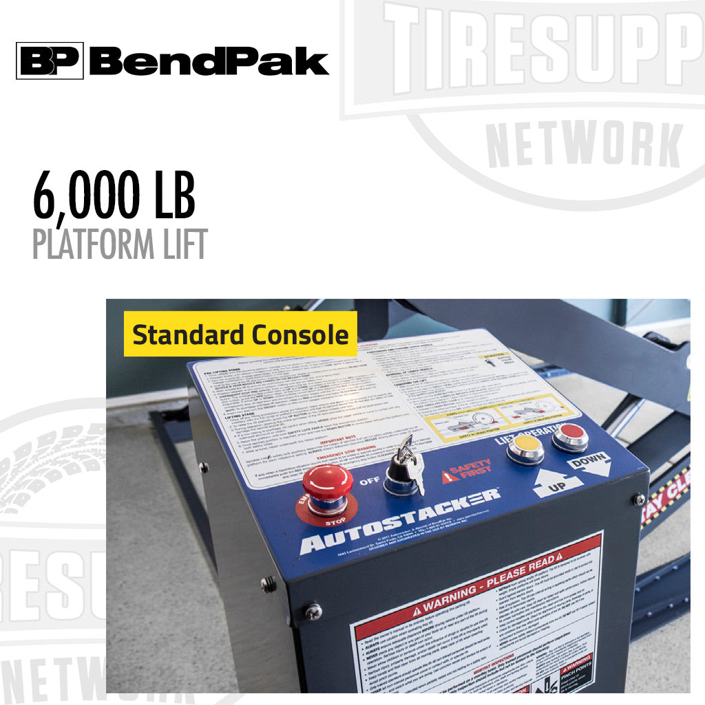 BendPak | Platform Parking Lift 6,000 lb Capacity Car Stacker - A6S (5175274)
