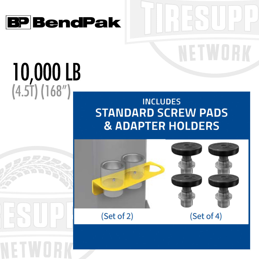 BendPak | 2-Post Lift 10,000 lb Capacity Adaptable Clearfloor - 168" Overall Height - 10AP-168 (5175305)