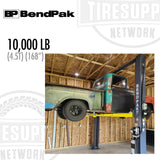 BendPak | 2-Post Lift 10,000 lb Capacity Adaptable Clearfloor - 168" Overall Height - 10AP-168 (5175305)