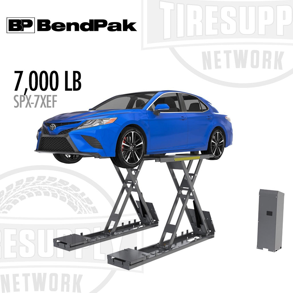 BendPak SP-7XEF | Scissor Lift 7,000-lb Capacity - Open-Center Frame E ...