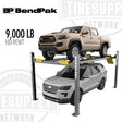 BendPak 5175607 4 post lift 9000 lbs high rise wide HD 9EWT