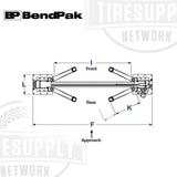 BendPak | 2-Post Lift 16,000 lb Capacity / Adaptable Clearfloor / High-Rise / 16AP (5175608)