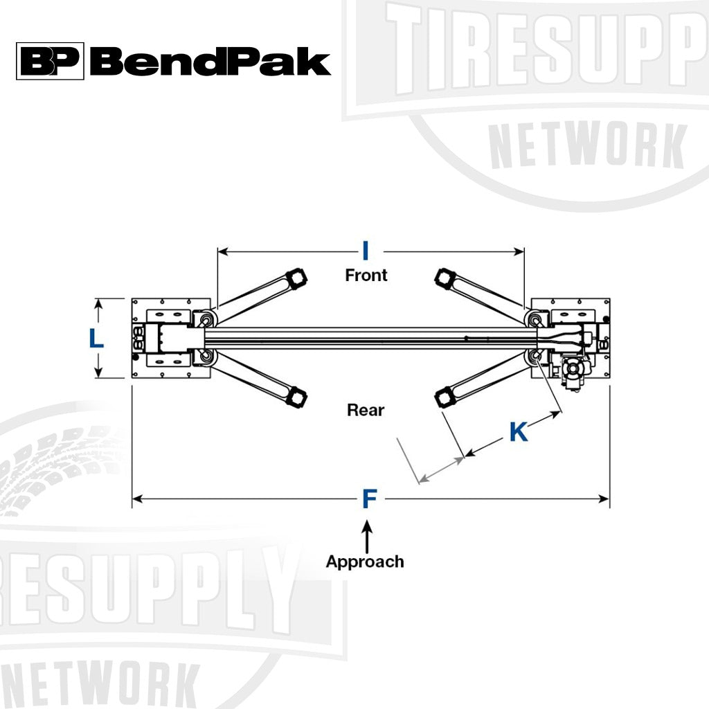 BendPak | 2-Post Lift 16,000 lb Capacity / Adaptable Clearfloor / High-Rise / 16AP (5175608)