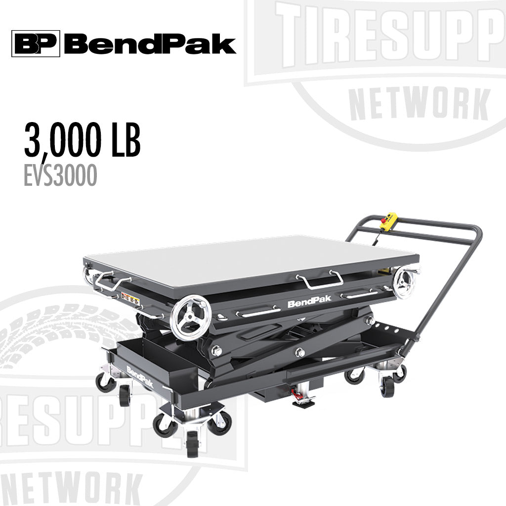 BendPak | EVS3000 Rechargeable 12V Battery Pack & EV Powertrain Lift Table, 3000-lb Capacity (5175611)