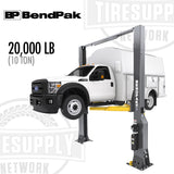 BendPak | 2-Post Lift 20,000 lb Capacity / Clearfloor / High-Rise / 192" O.A. Height / Post Extension 20AP-192 (5175615)