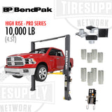 BendPak | 2-Post Lift 10,000 lb Capacity Adaptable Clearfloor - High Rise - 10APX Pro Series(5175648)