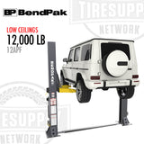 BendPak 12APF | 2-Post Lift 12,000 lb Capacity Open-Top - Low Ceilings