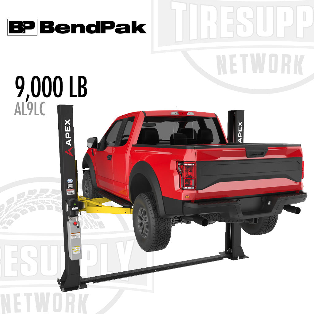 BendPak 5176250 | APEX AL9LC 2-Post Lift, 9,000-lb Capacity