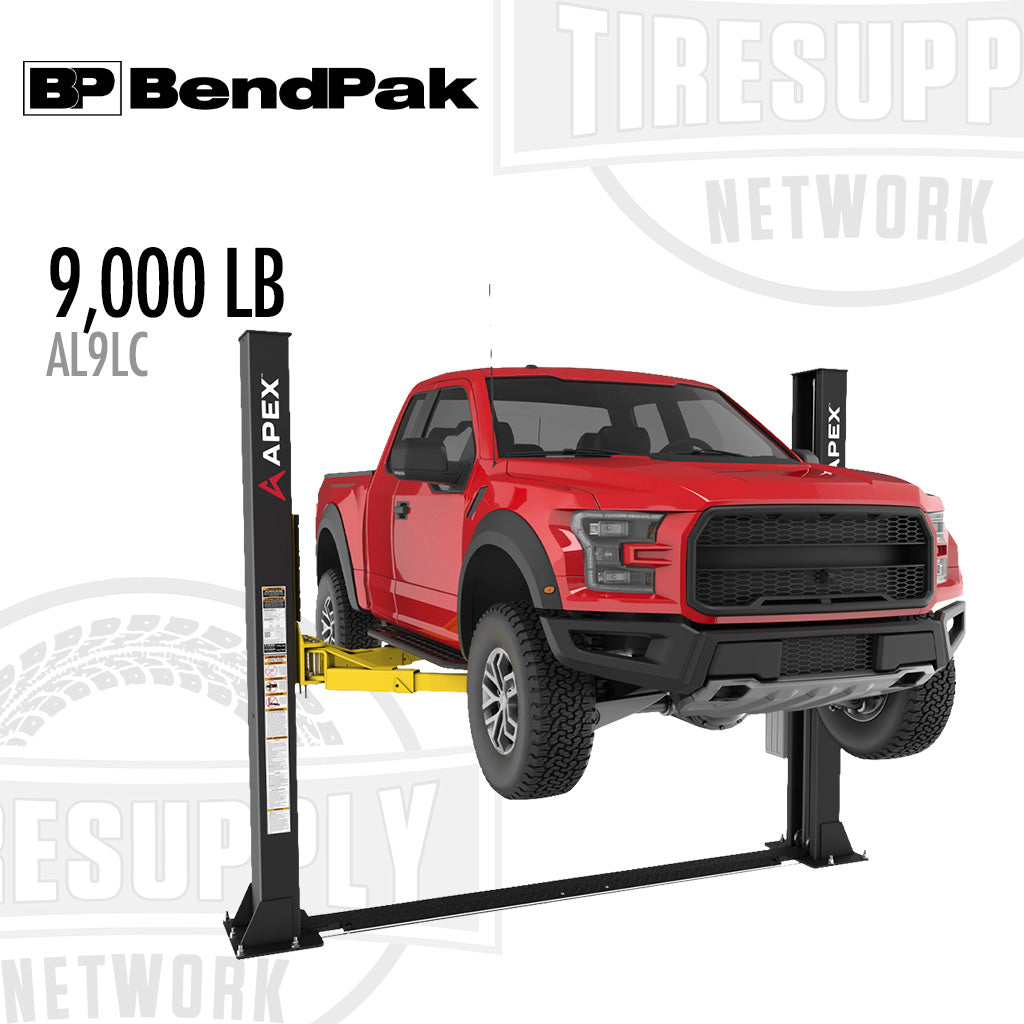 BendPak 5176250 | APEX AL9LC 2-Post Lift, 9,000-lb Capacity