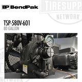 BendPak TSP-580V-601 | Patriot Series 80-Gallon Vertical Tank Air Compressor, 2-Stage, 5 hp