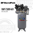BendPak VMP-7580V-601 air compressor on a white background with visible branding. 5179112