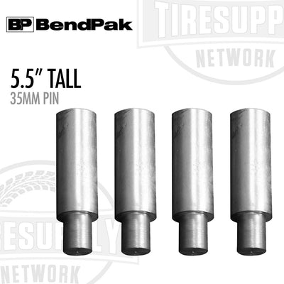 BendPak 5215752 | Truck & Van 5.5″ Tall Pad Extension Adapters for 2-Post Lifts, 35mm Pin, 10k-lb Capacity, Set of 4