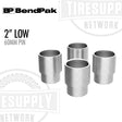 Set of metal bushings with BendPak branding on a white background. 5215757