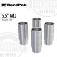 Four metallic cylindrical components with 'BendPak' branding and product details on a white background. 5215759