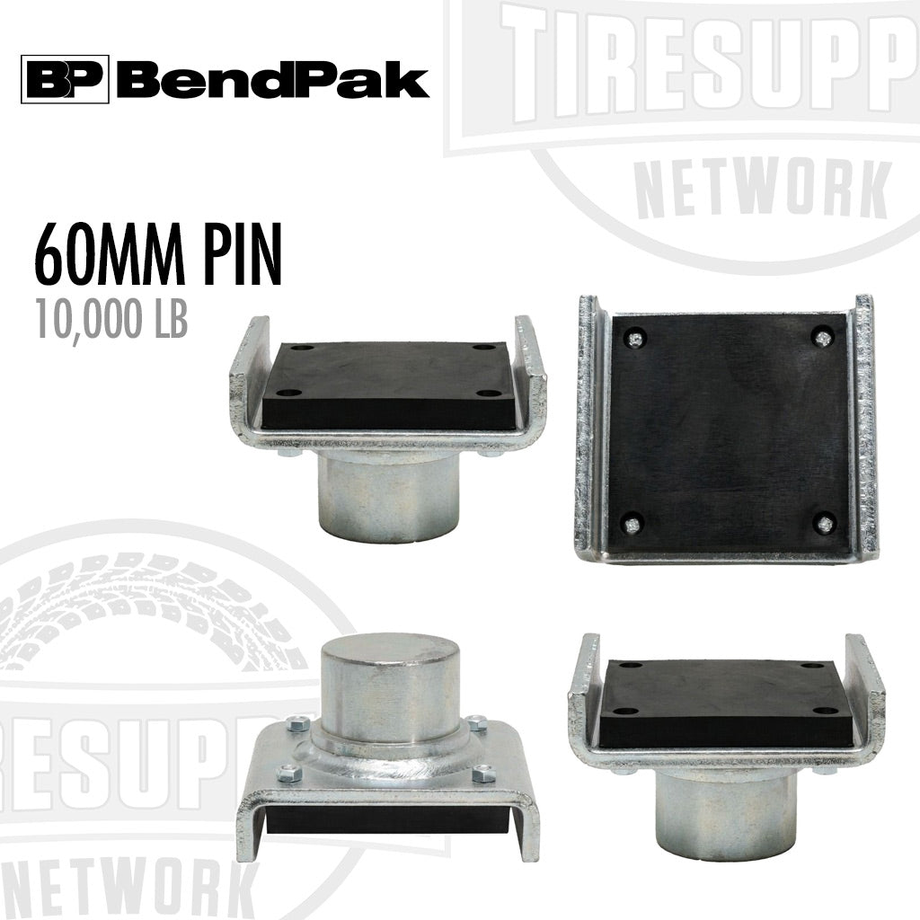 BendPak | Truck & SUV Frame Cradle Pads for 2-Post Lifts, 60mm Pin, 10k-lb Capacity, Set of 4 (5215761)