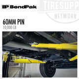 BendPak | Truck & SUV Frame Cradle Pads for 2-Post Lifts, 60mm Pin, 10k-lb Capacity, Set of 4 (5215761)