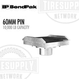 BendPak | Wide Frame Cradle Pad Adapters for 2-Post Lifts, 60mm Pin, 10k-lb Capacity, Set of 2 (5215848)