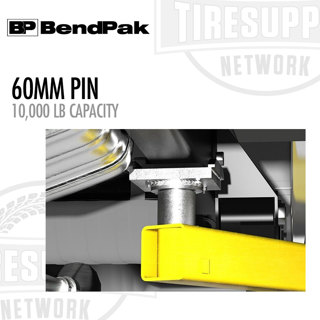BendPak | Wide Frame Cradle Pad Adapters for 2-Post Lifts, 60mm Pin, 10k-lb Capacity, Set of 2 (5215848)