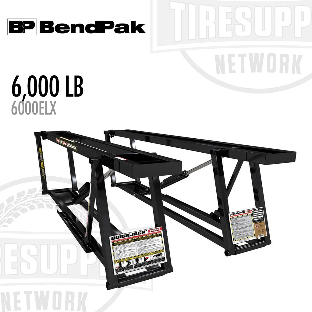 BendPak | Portable Car Lift 6,000-lb Capacity - QuickJack - Super-Long - 24.5″ Rise - 86.75″ Frame Length (6000ELX)
