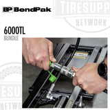 BendPak | QuickJack 6000TL Bundle with Lift, Wall Hangars & Pinch-Weld Blocks, 6000-lb Capacity (6000TL-Bundle)