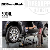 BendPak | QuickJack 6000TL Bundle with Lift, Wall Hangars & Pinch-Weld Blocks, 6000-lb Capacity (6000TL-Bundle)